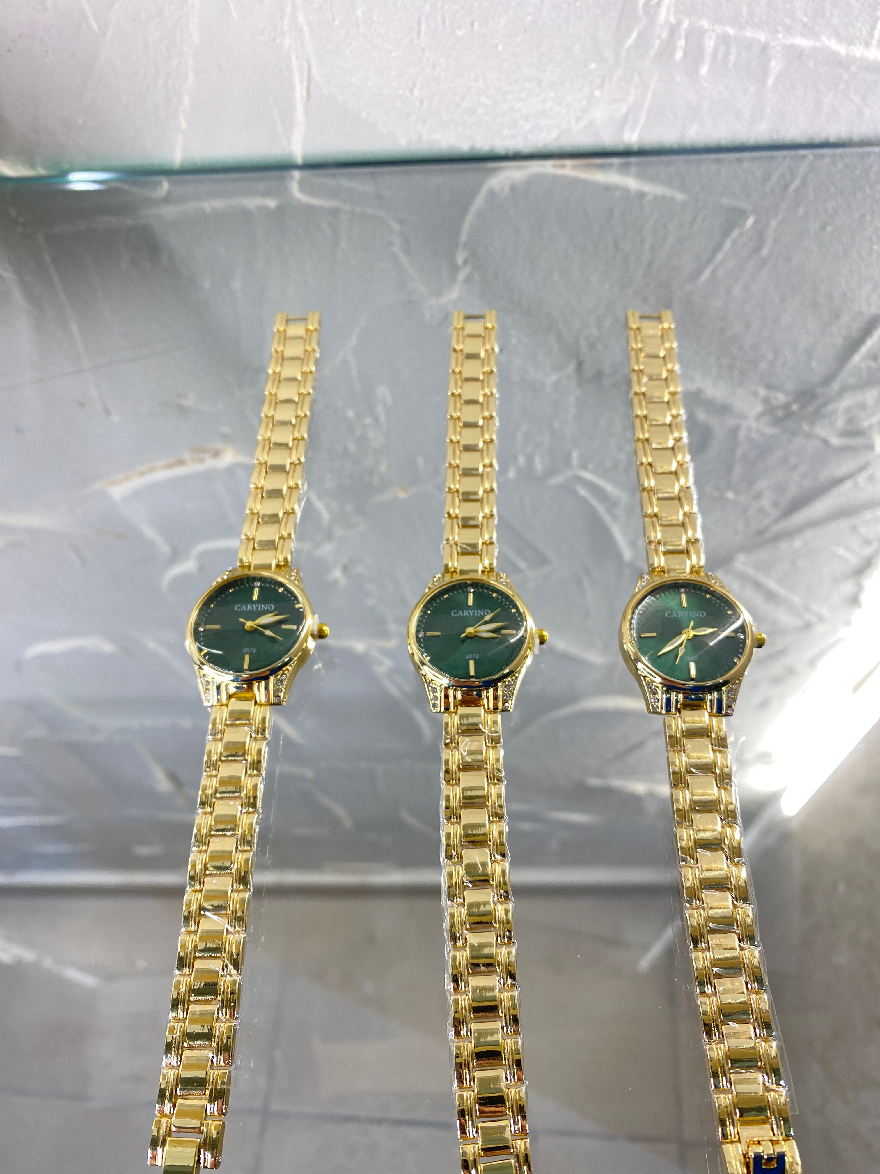 Aria steel gold watch