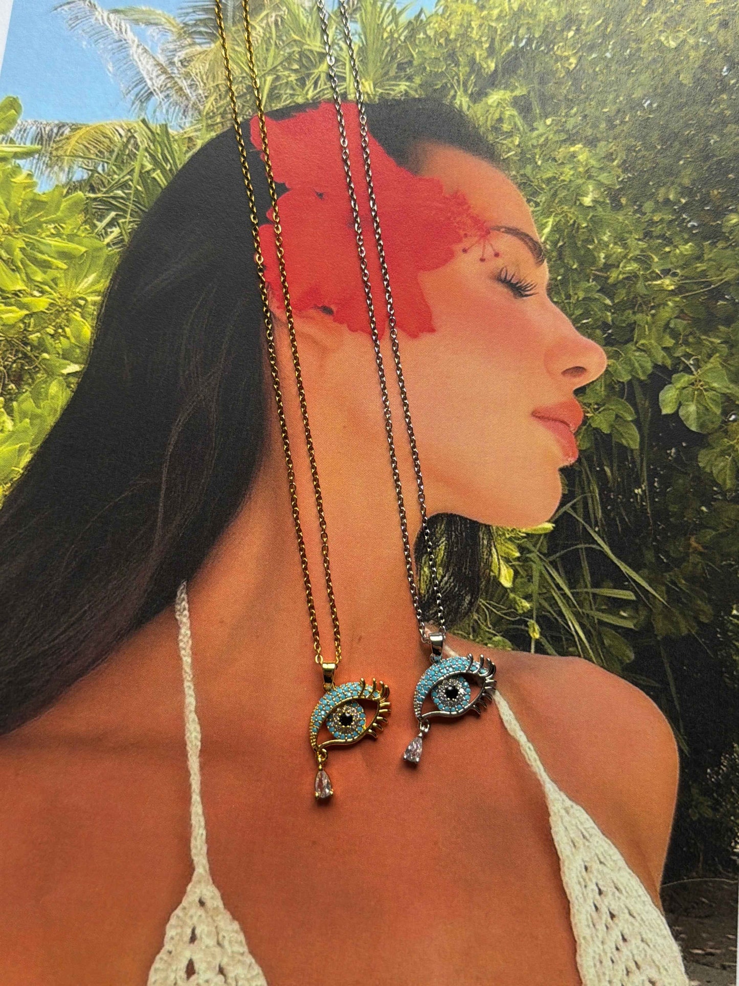 Mystic Eye Ατσάλινο Κολιέ ✨🧿
