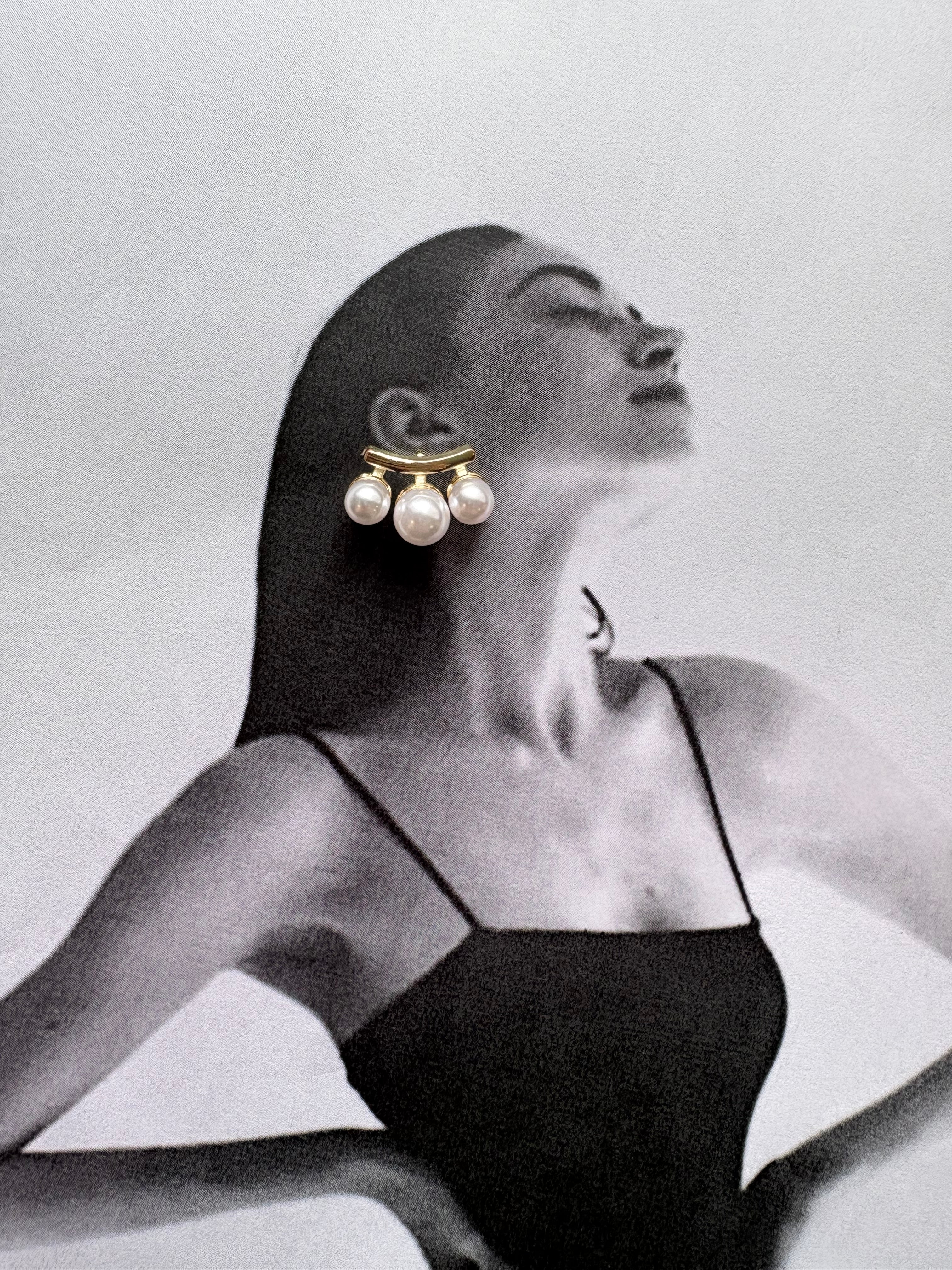 Pearl Crush Earrings – Ατσάλινα Σκουλαρίκια με Πέρλες