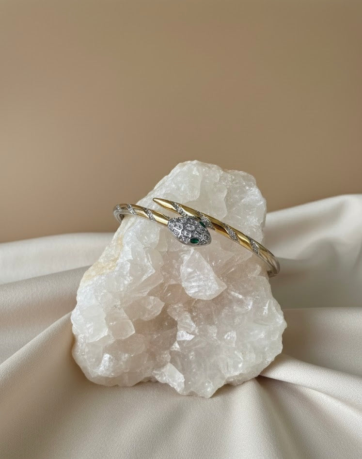 Silver Serpent – χειροπέδα από ανθεκτικό ορείχαλκο