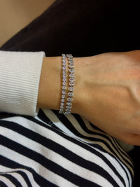 Crystal Stream – stainless steel bracelet