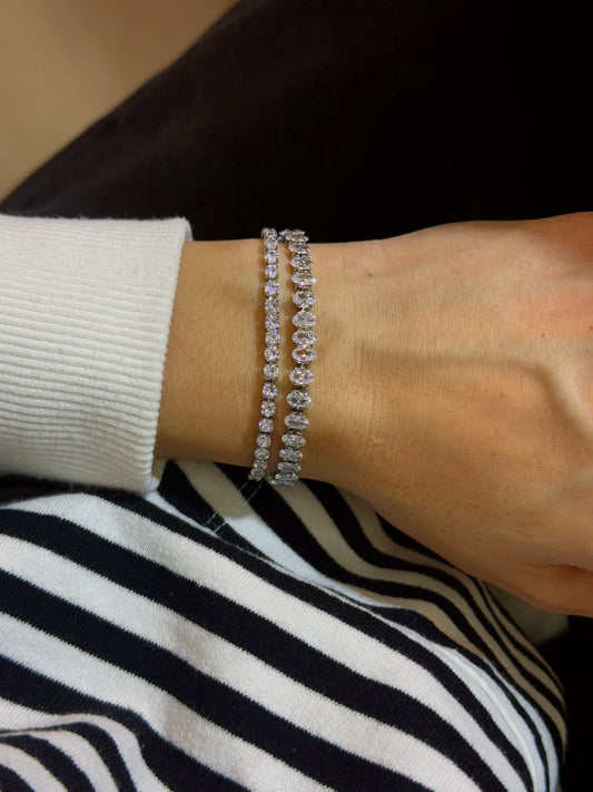 Crystal Stream – stainless steel bracelet