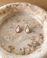 Cupid pear – stainless steel σκουλαρίκια