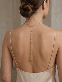 Amélie Heart Back-Drop – Κολιέ Πλάτης Stainless Steel