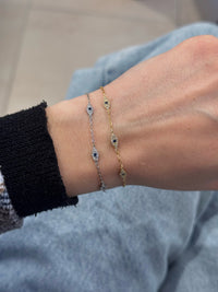 Twinkling Eye – Stainless Steel Bracelet