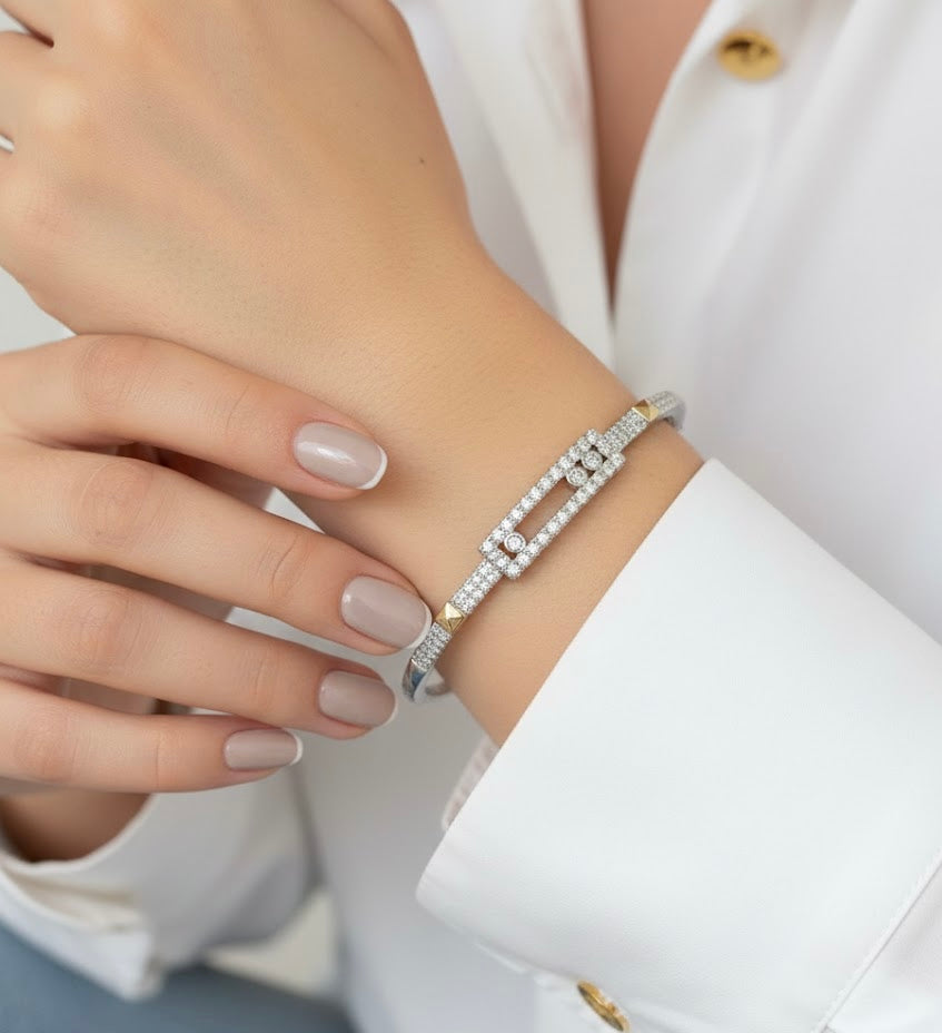 Crystal Line – χειροπέδα από ανθεκτικό ορείχαλκο