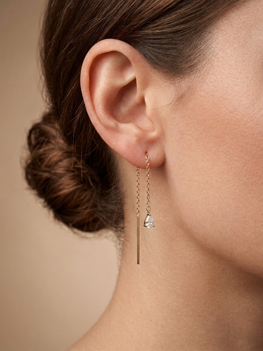 Tear-Drop - μονά σκουλαρίκια stainless steel