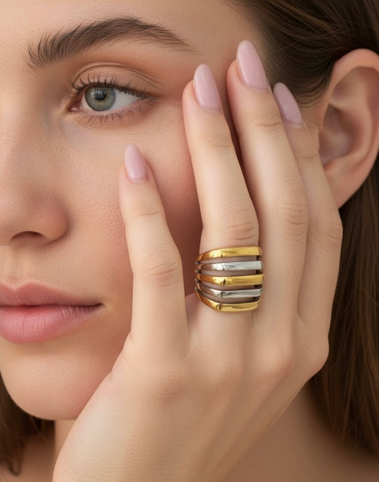 Fusion Stripes – δαχτυλίδι stainless steel