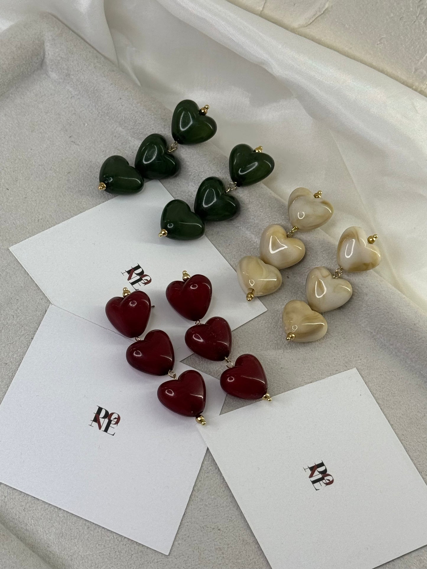 Heart Glow - σκουλαρίκια stainless steel