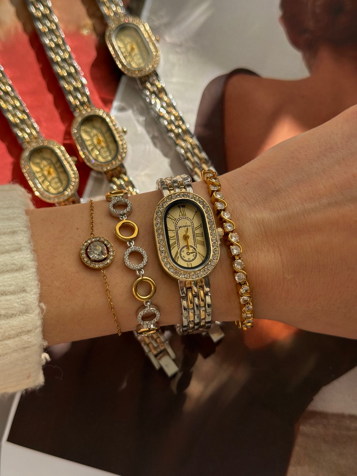 Starlight Oval – Stainless Steel Watch