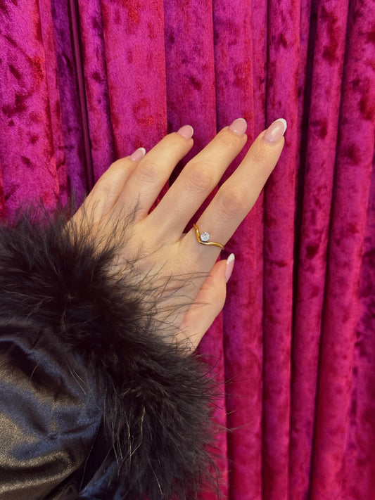 Golden Whisper – δαχτυλίδι stainless steel