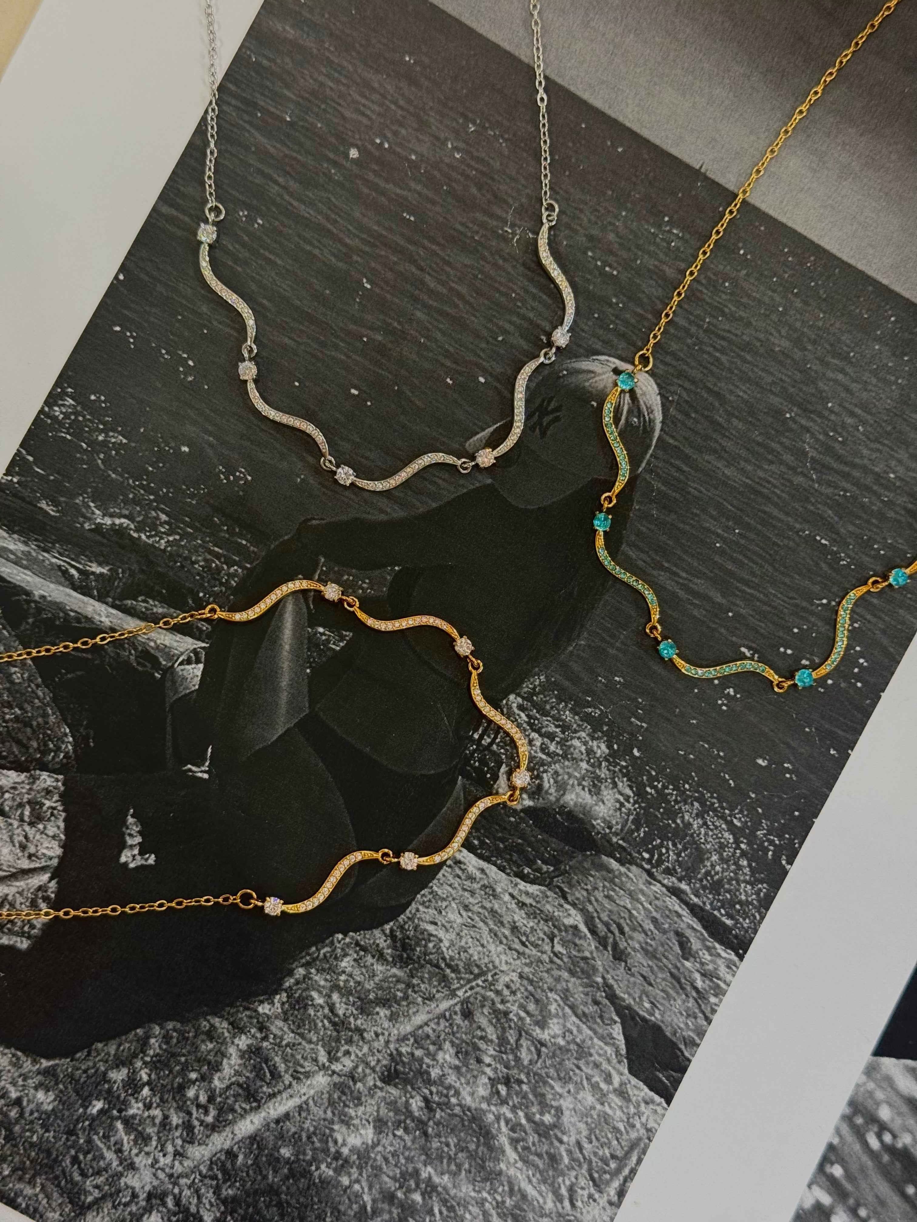 Tidal Curve - κολιέ stainless steel