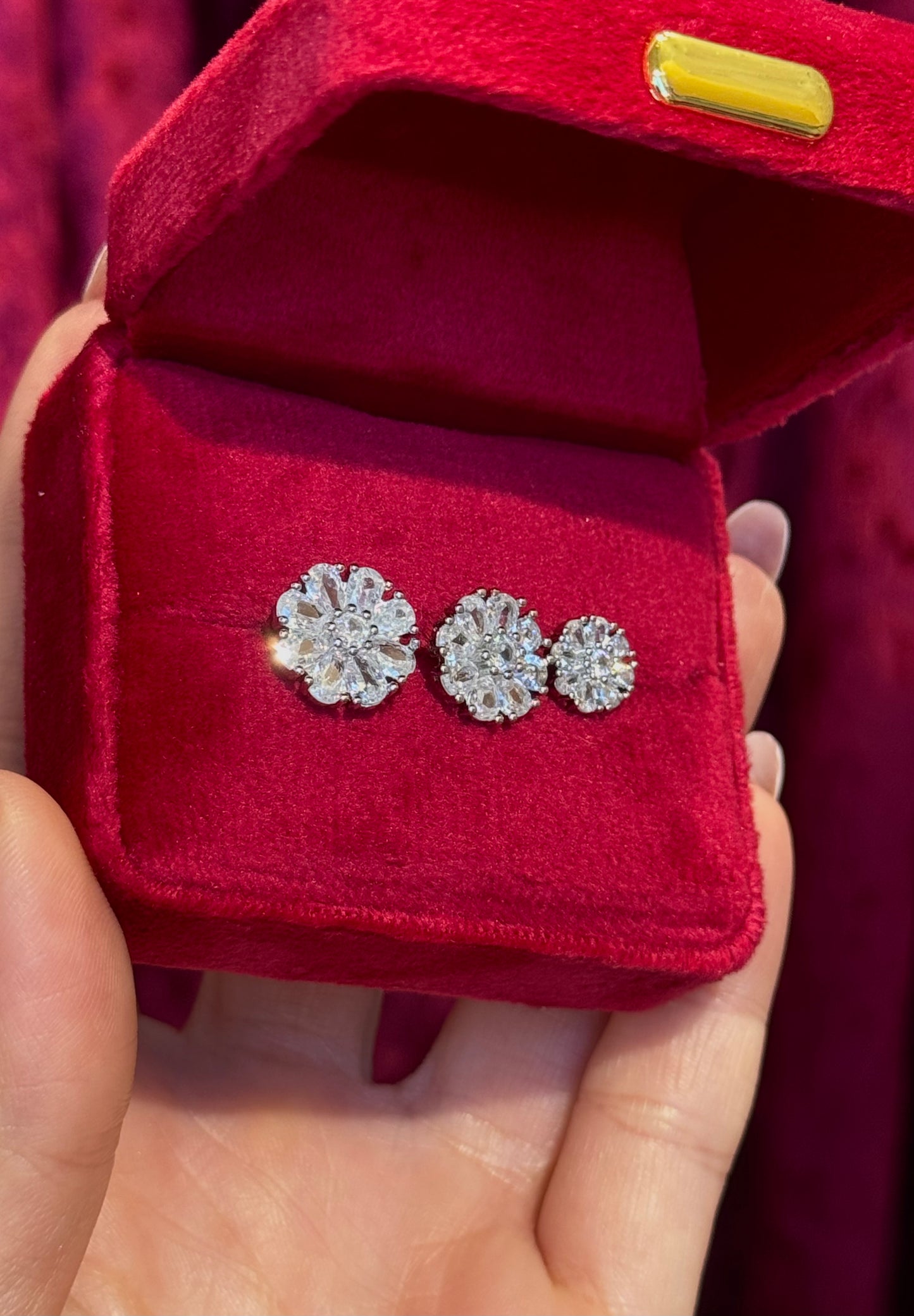 Lunaria Bloom-σκουλαρίκια stainless steel