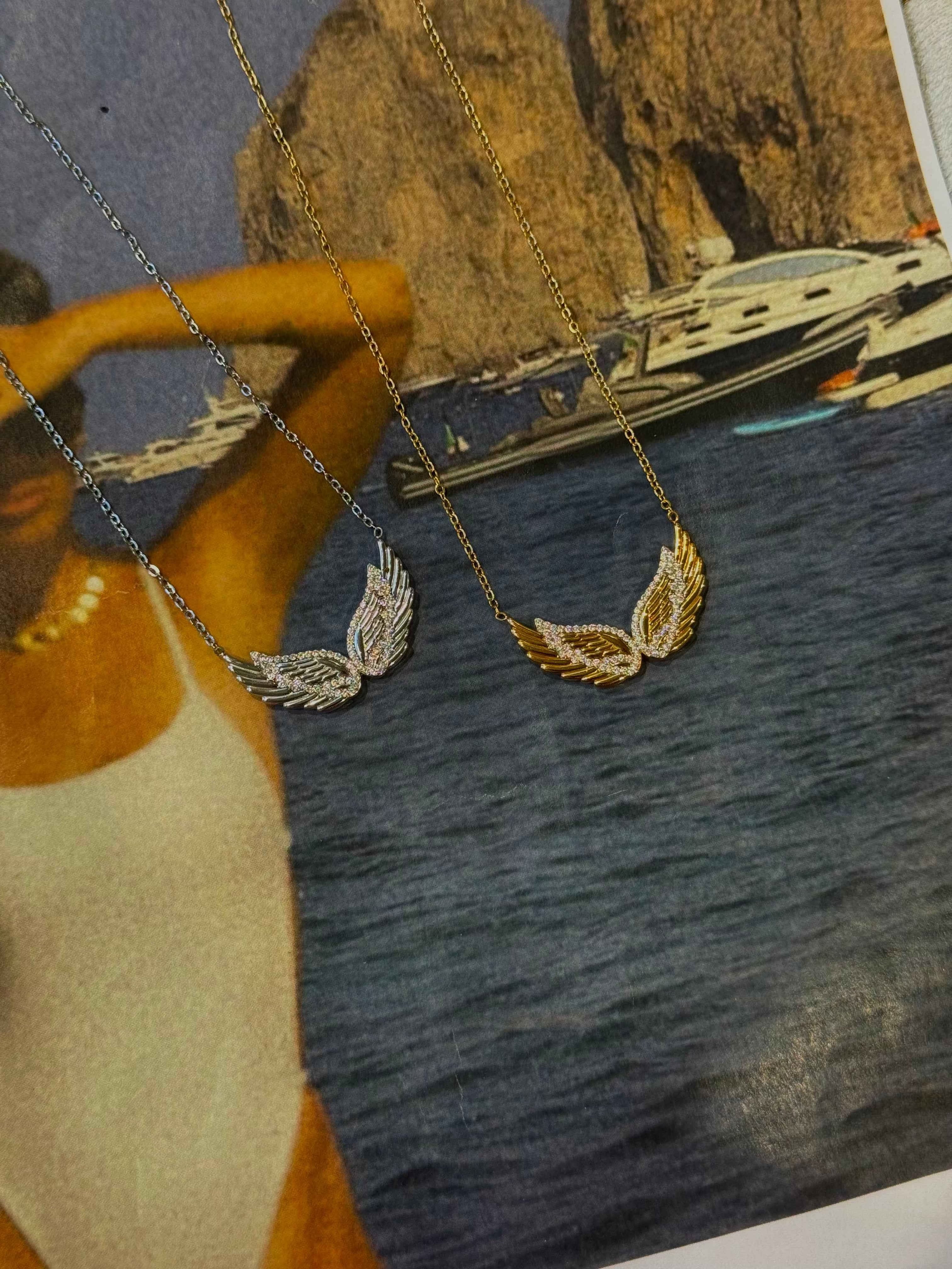 Etheria Wings - κολιέ stainless steel