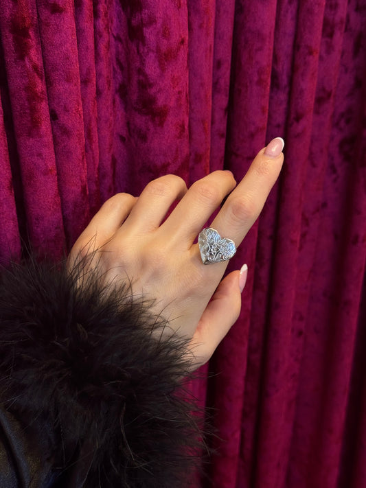 Baroque Heart – δαχτυλίδι stainless steel