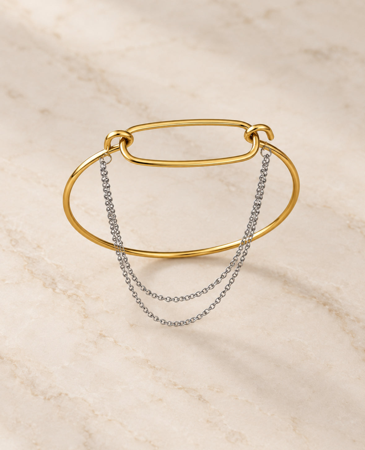 mirabelle drape – stainless steel χειροπέδα
