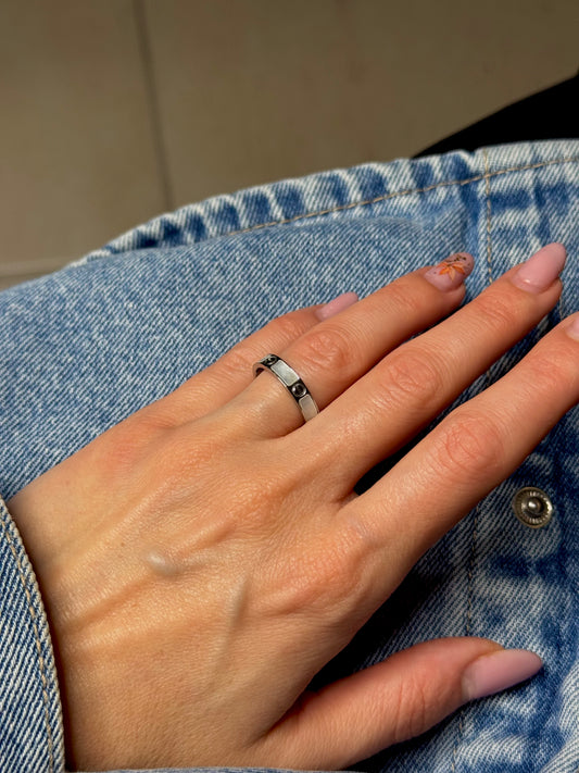 Unity Link silver-δαχτυλίδι stainless steel