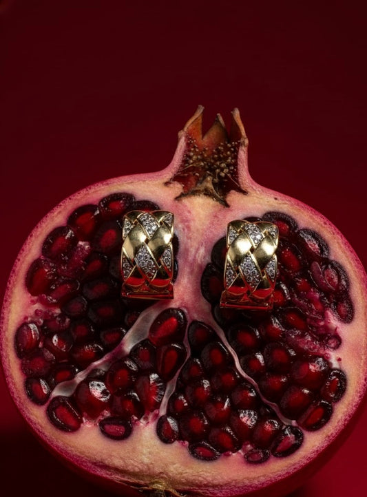 Lattice Glow – Σκουλαρίκια Stainless Steel