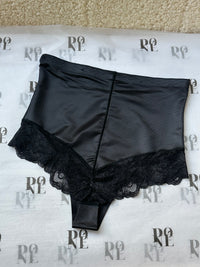 SCULPT LACE BRIEF – BLACK