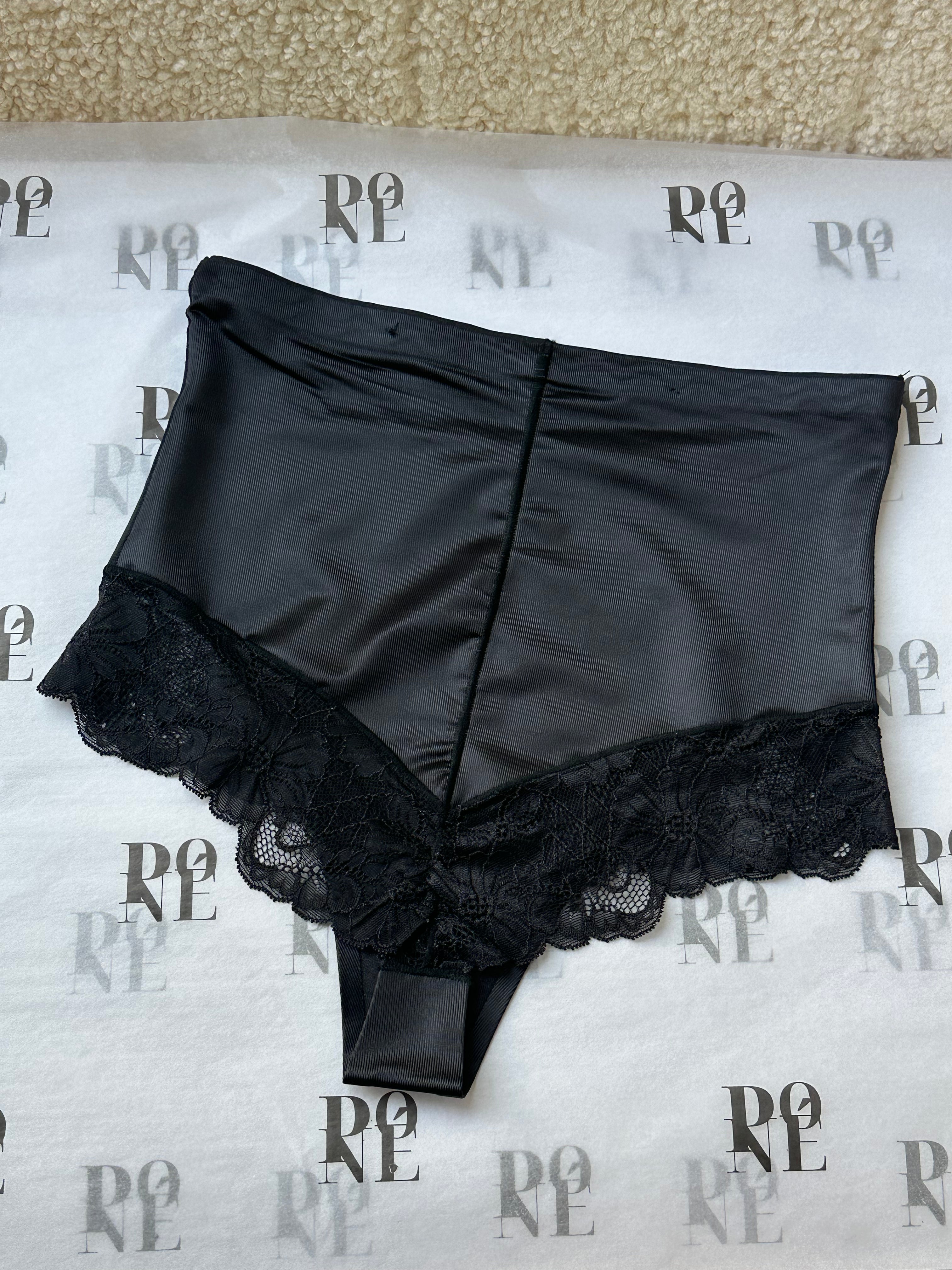 SCULPT LACE BRIEF – BLACK