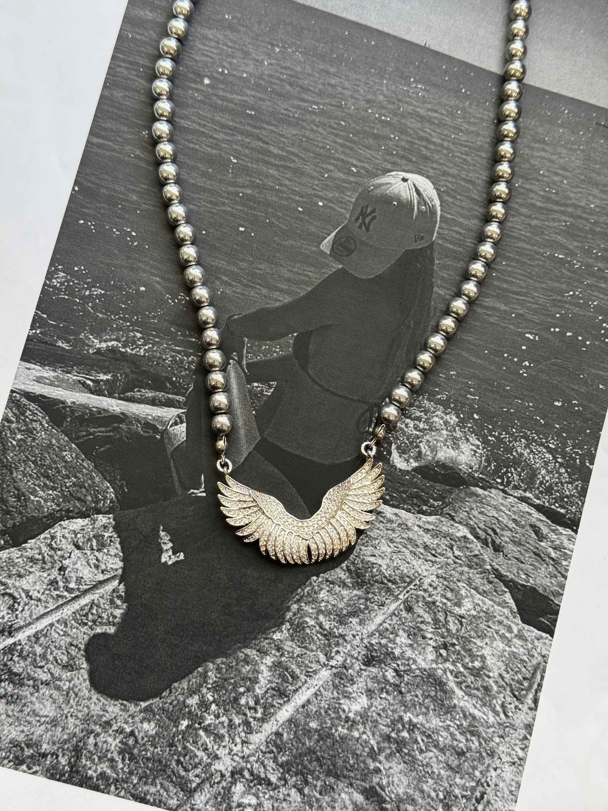 Angélique Wings – Χειροποίητο Κολιέ Stainless Steel