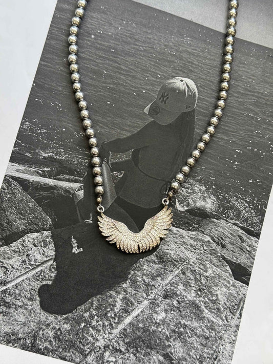 Angélique Wings – Χειροποίητο Κολιέ Stainless Steel