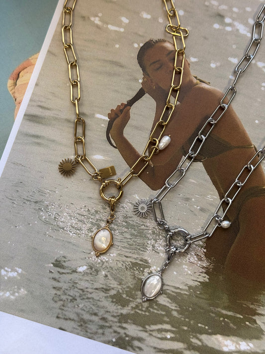 Soleil Pearl – Κολιέ Stainless Steel