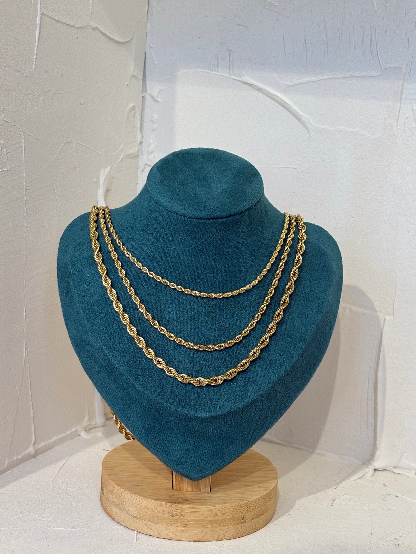 Golden Rope – stainless steel necklace