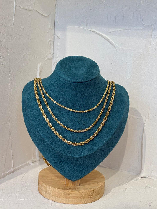 Golden Rope – κολιέ stainless steel