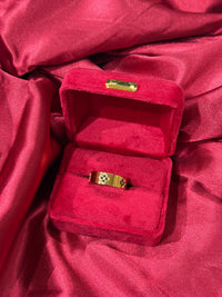 Golden Bloom – stainless steel ring
