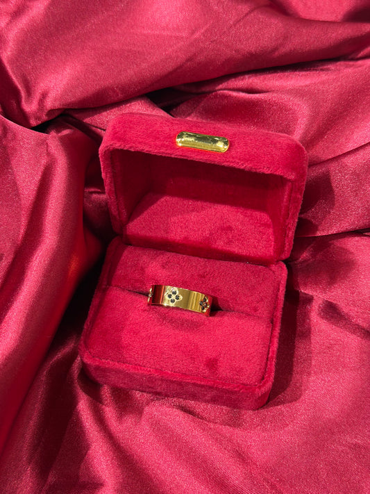 Golden Bloom – δαχτυλίδι stainless steel