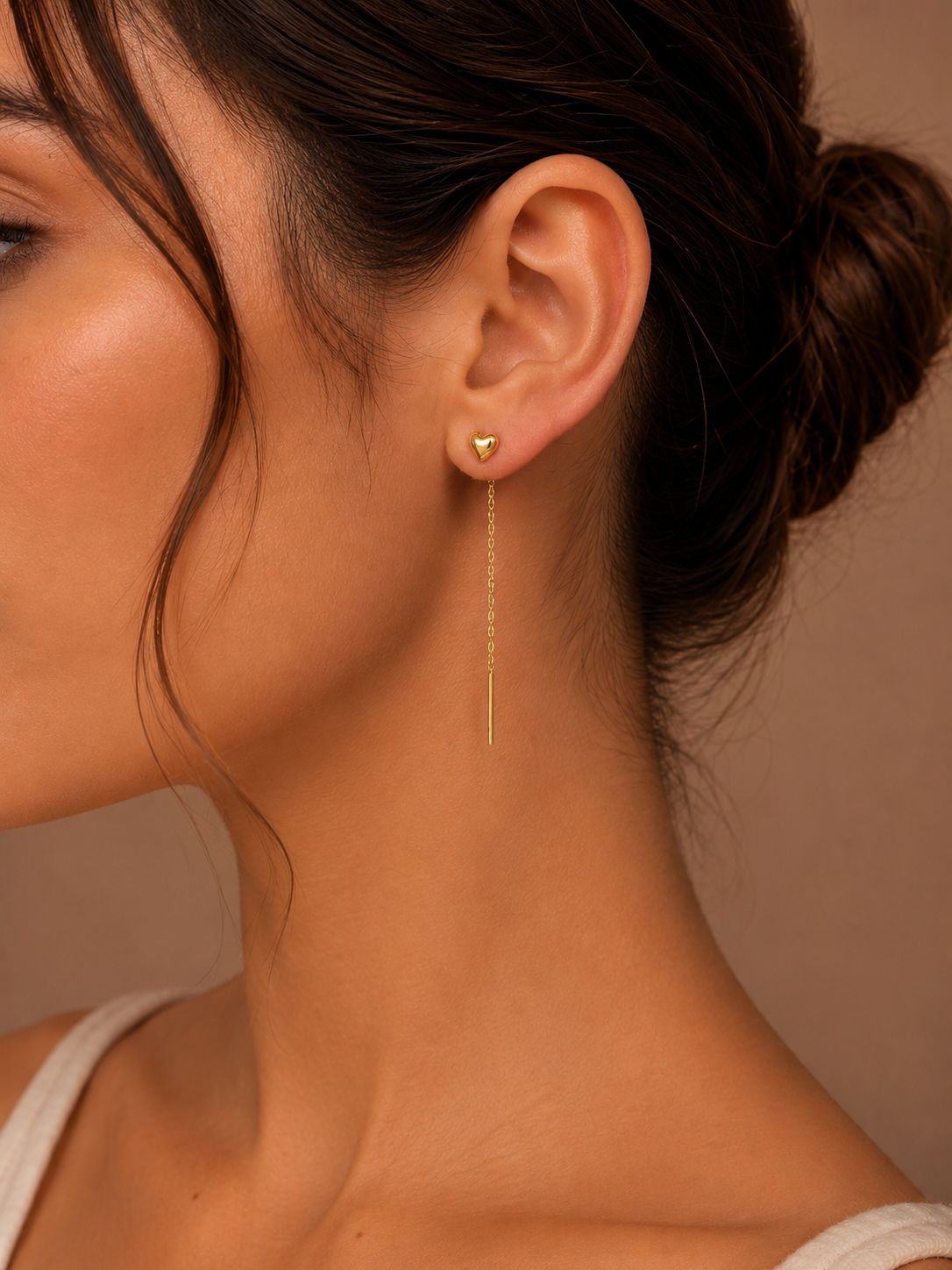 Dainty Heart – Μονά Σκουλαρίκια Stainless Steel