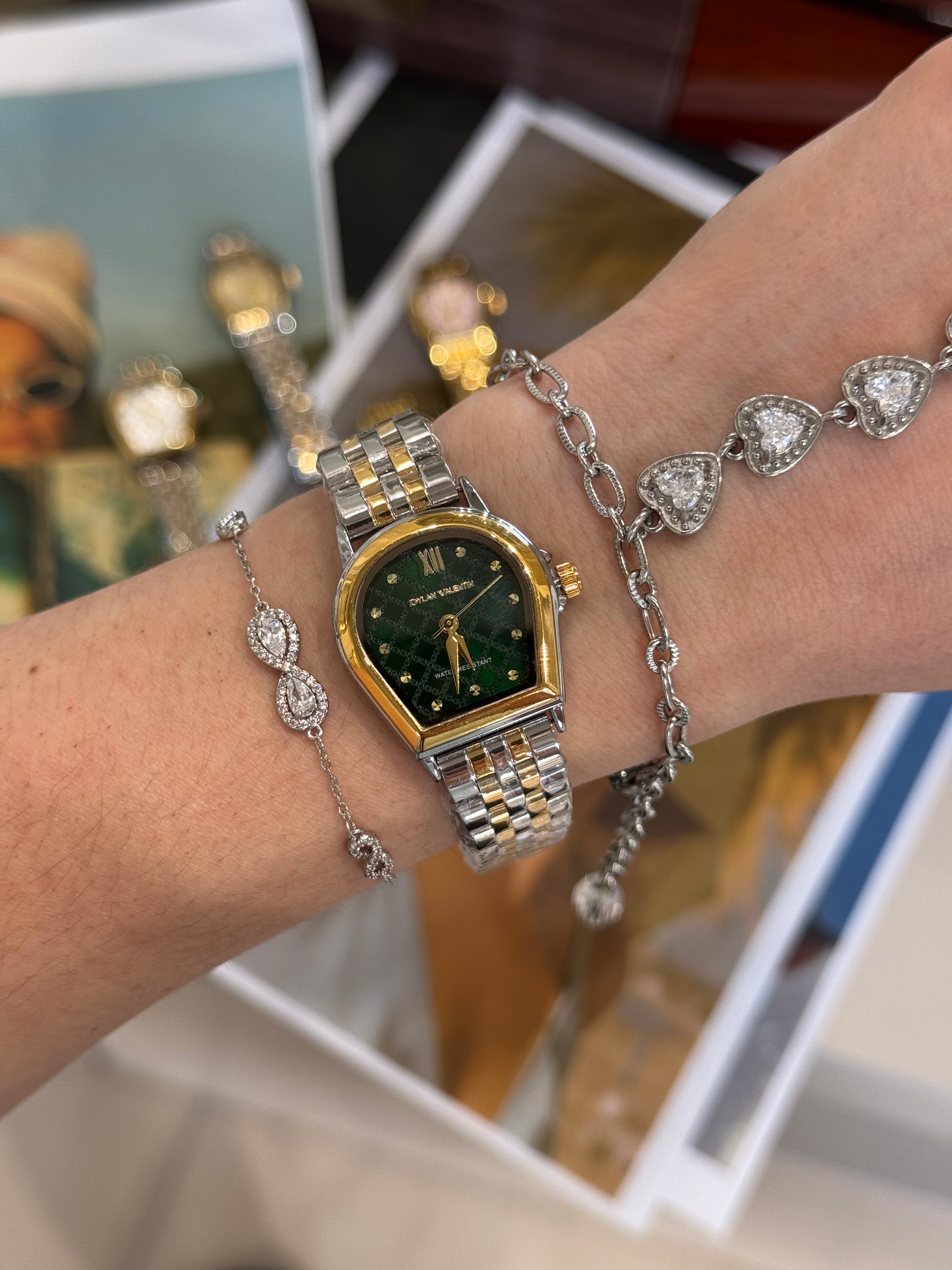 Riviera Stirrup Emerald - ρολόι stainless steel