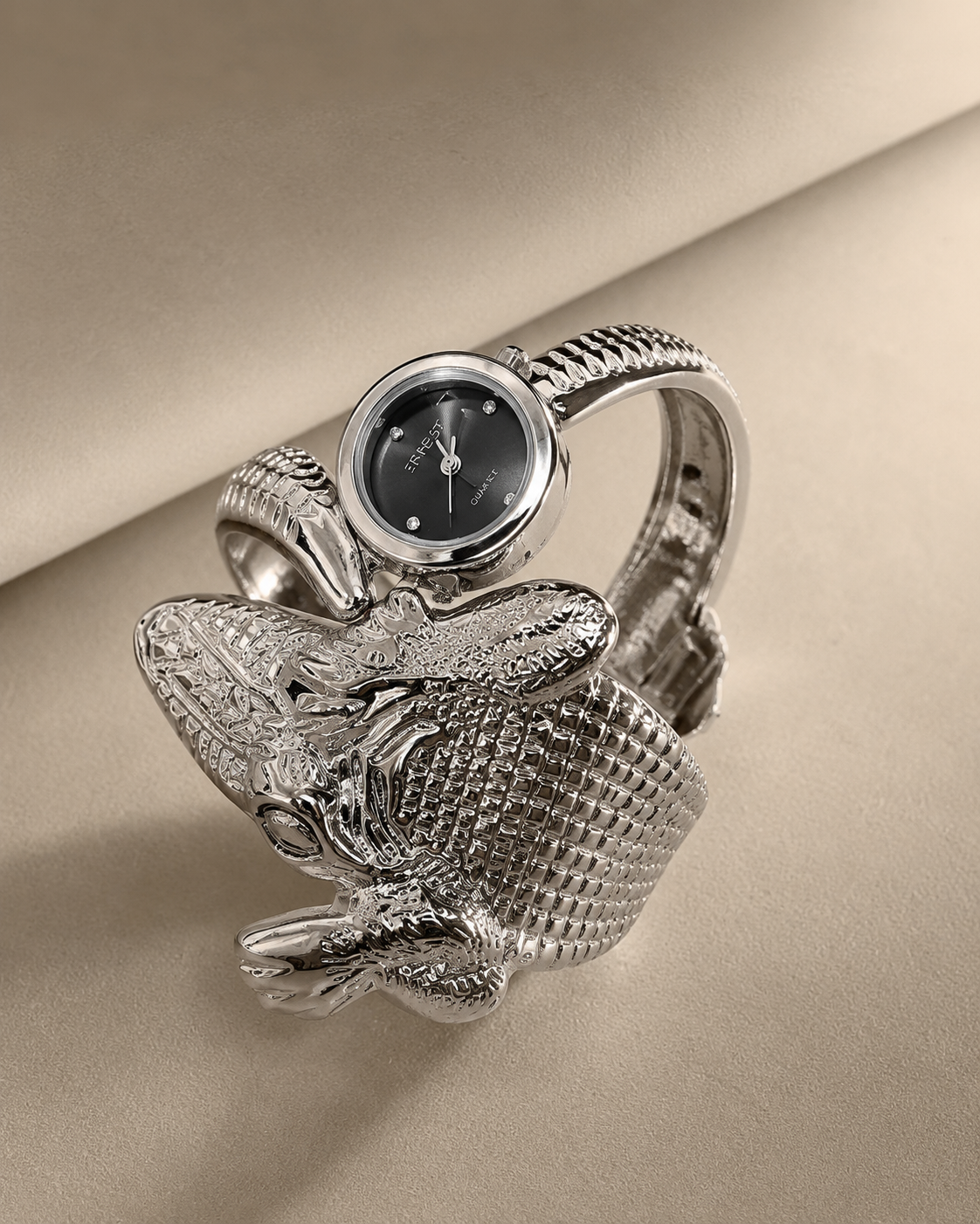Crocodile Cuff – ρολόι Ανθεκτικός Ορείχαλκος