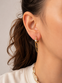 Sparkling Drape – σκουλαρίκια stainless steel