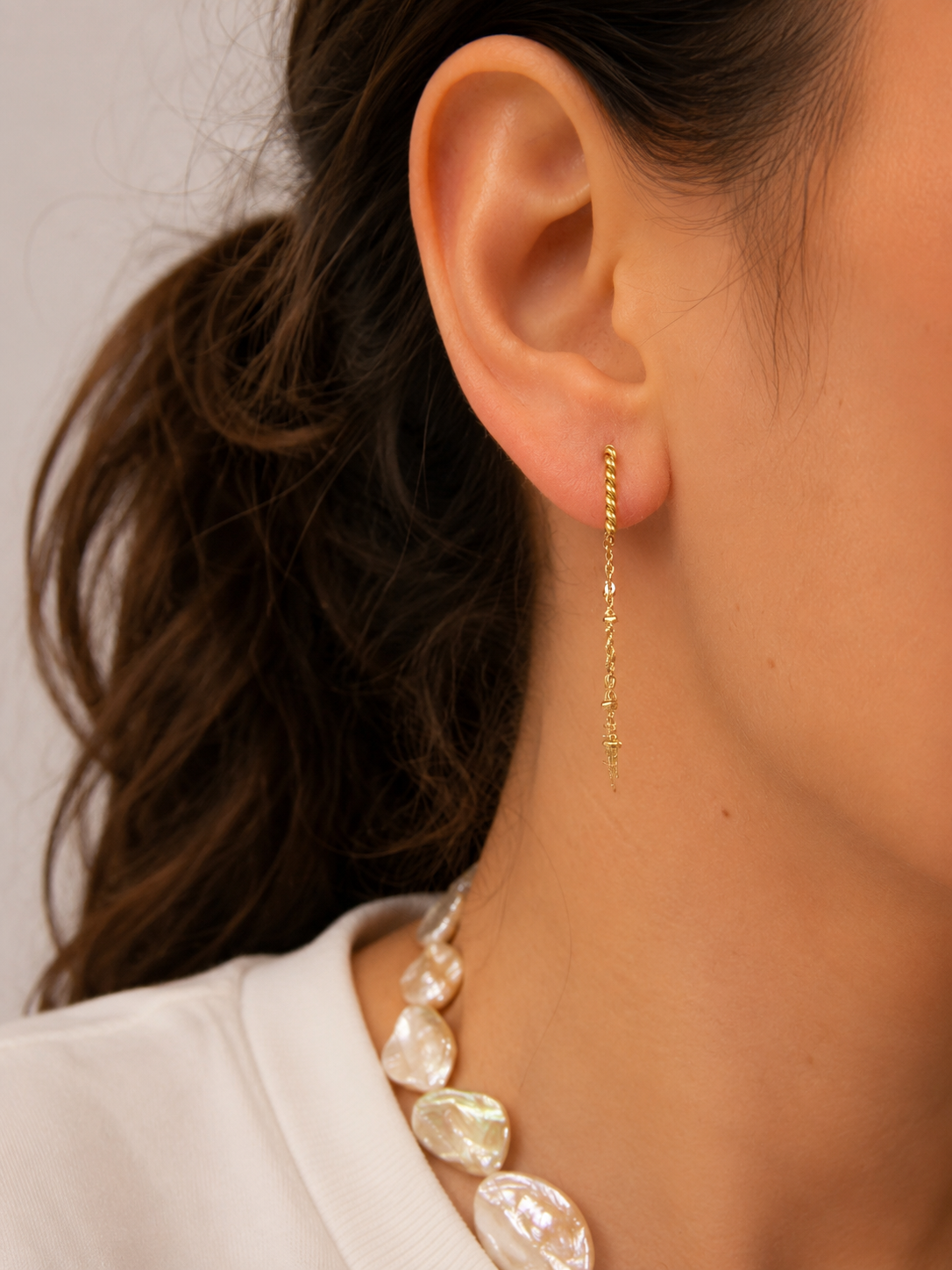 Twisted Hoops - σκουλαρίκια stainless steel