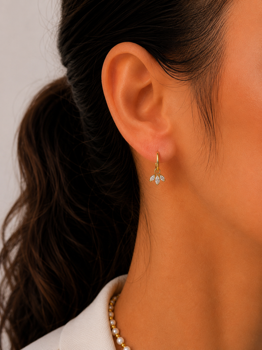 Petal Hoops - σκουλαρίκια stainless steel