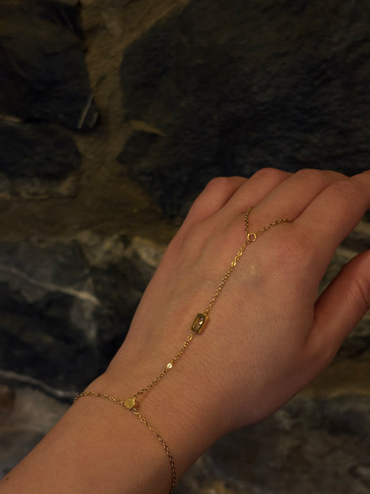 Seraphine ατσάλινο βραχιόλι δαχτυλίδι