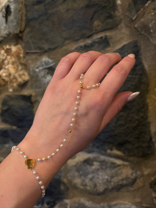 Skin & Gold ατσάλινο βραχιόλι δαχτυλίδι