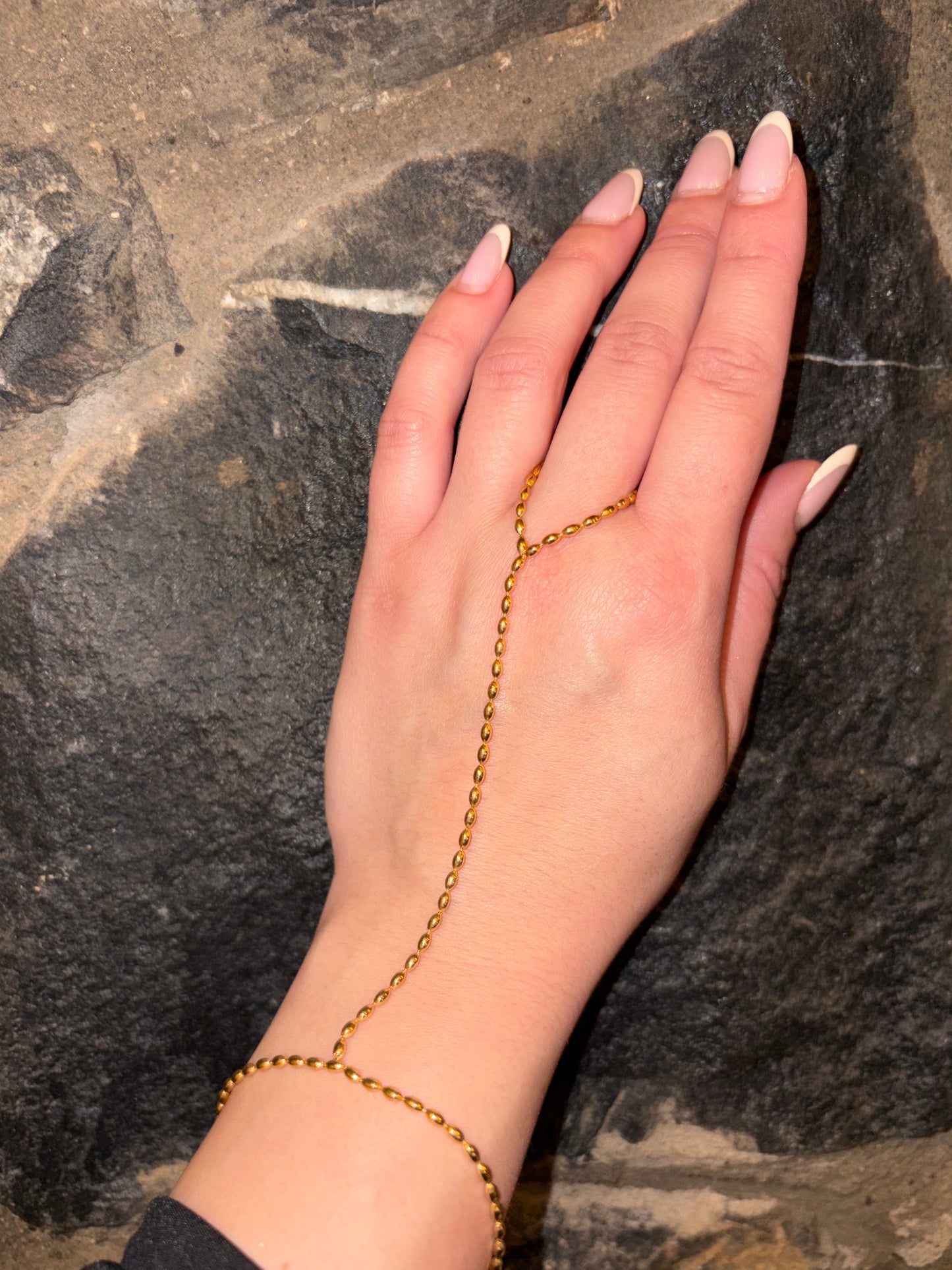 Celeste steel bracelet ring