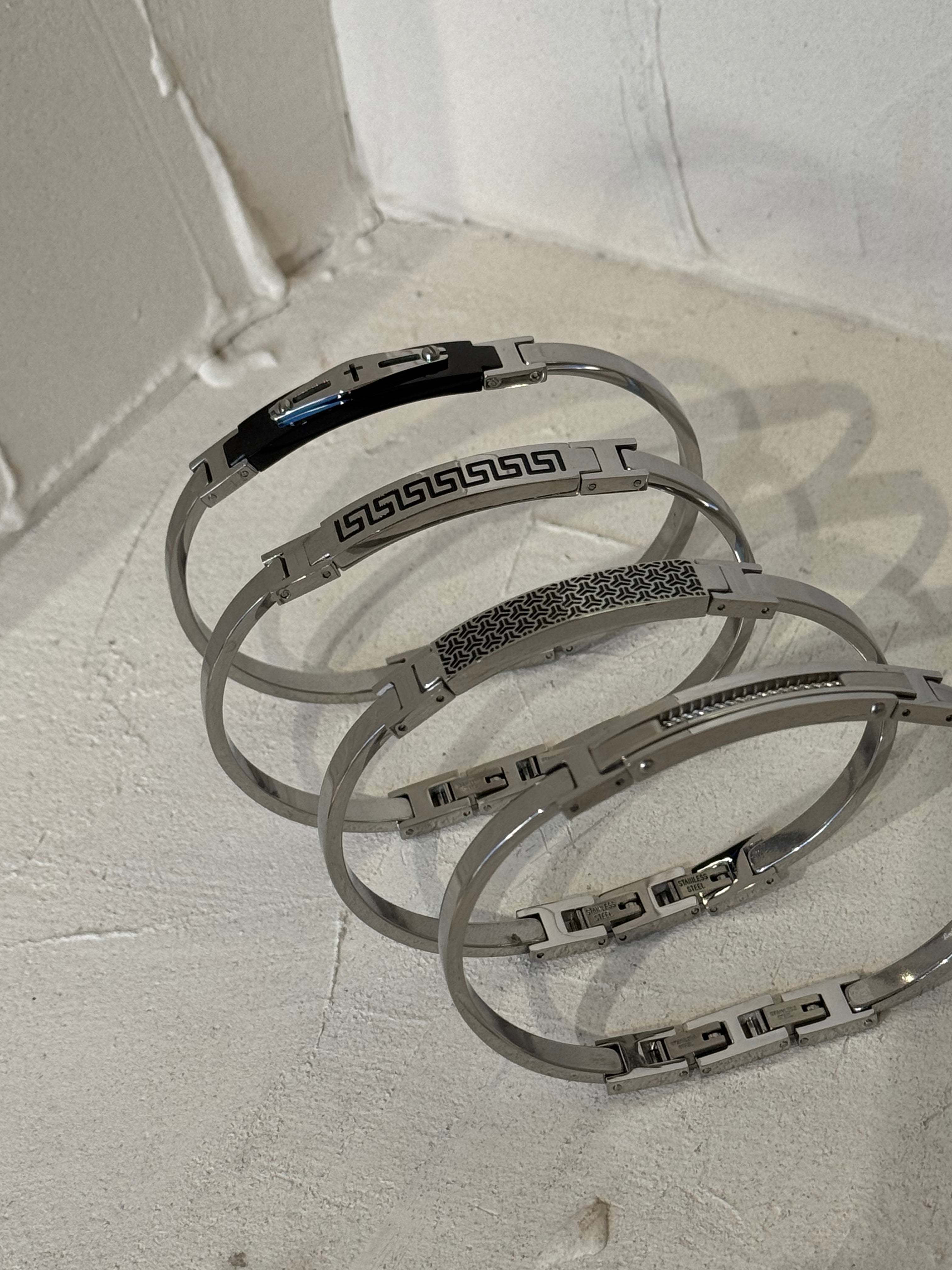 Greek Legacy Bangle – Χειροπέδα Stainless Steel