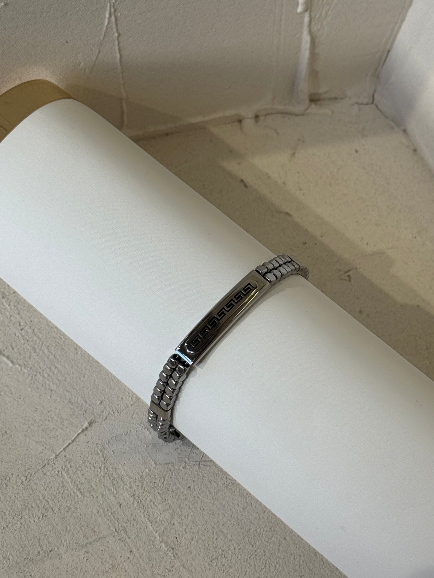 Geometric Meander – Βραχιόλι Stainless Steel