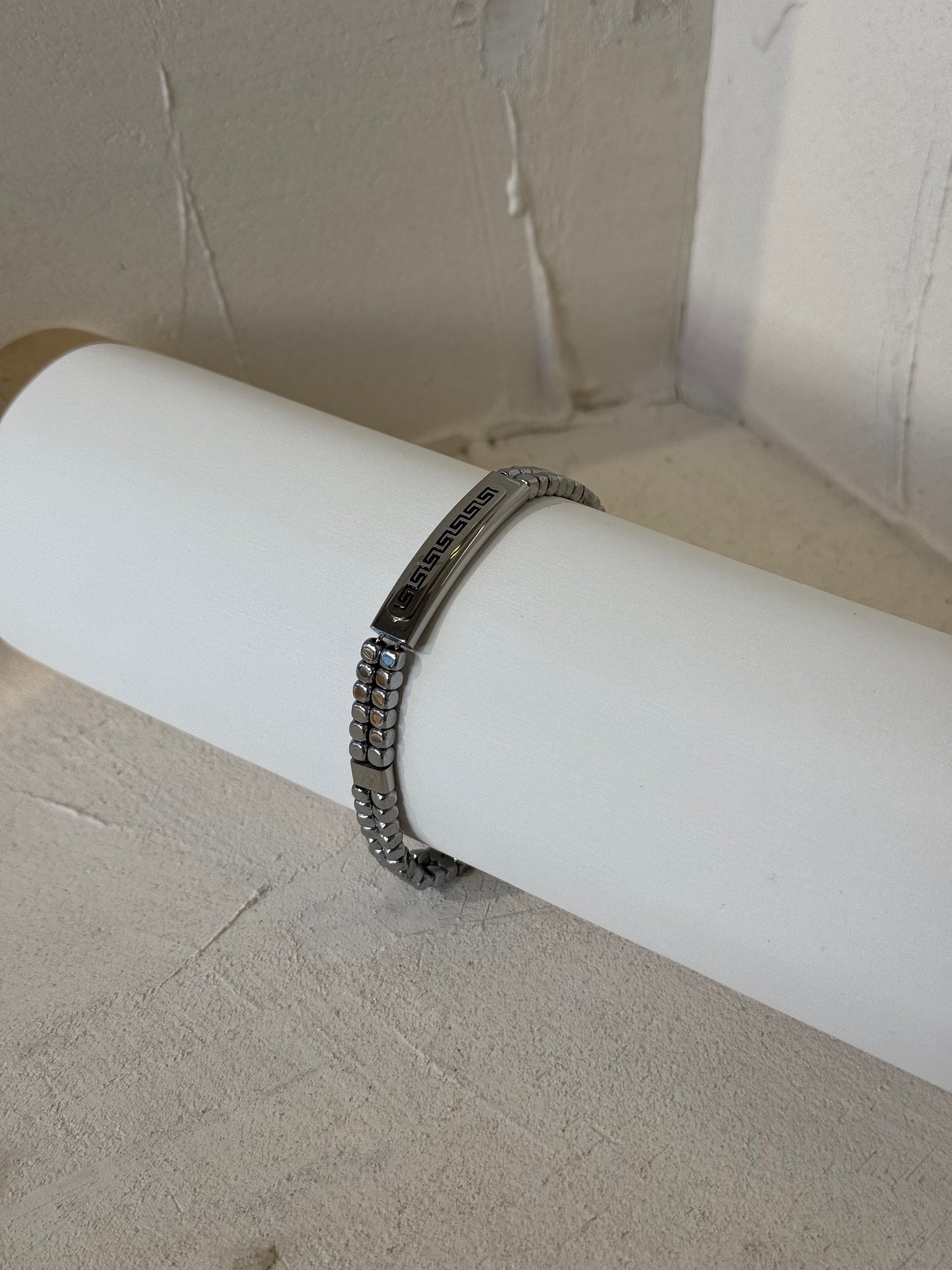 Geometric Meander – Βραχιόλι Stainless Steel