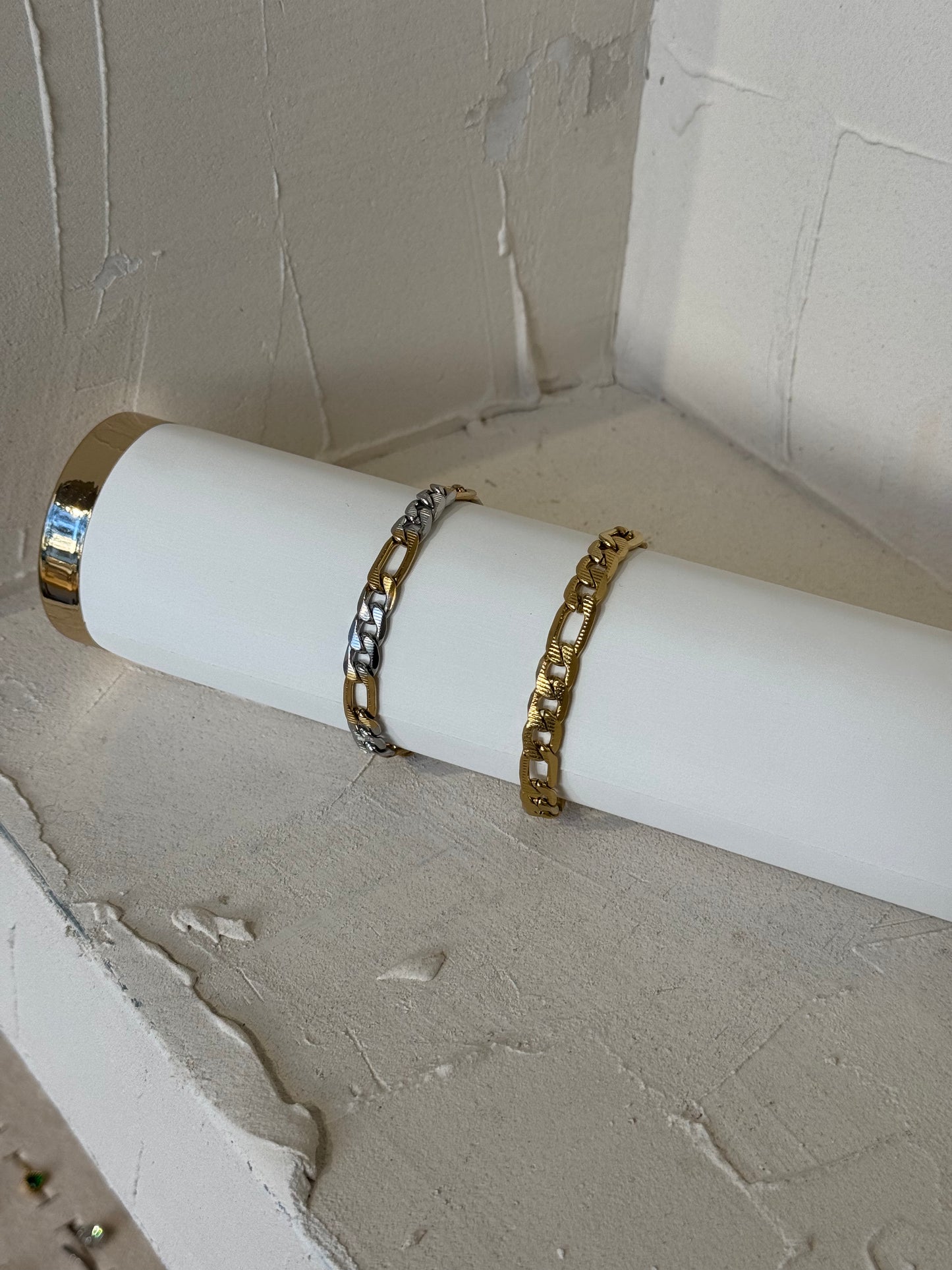 Embossed Chain (μεσαίο) – Βραχιόλι Stainless Steel