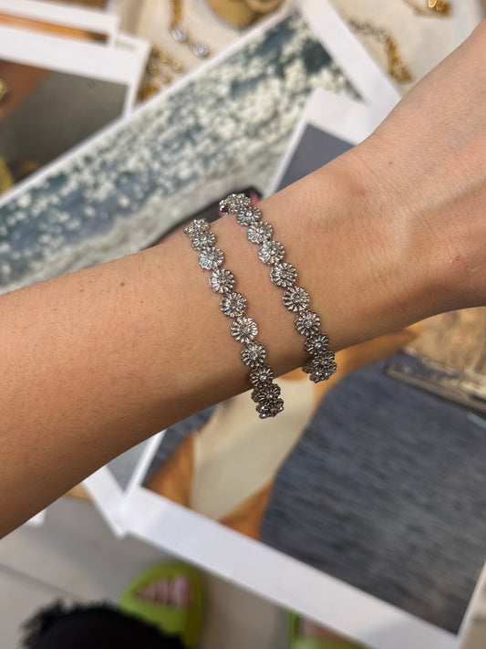 Daisy Shimmer - χειροπέδα stainless steel