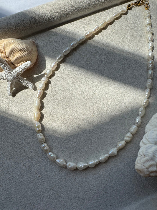 «Ethereal Drop» κολιέ με αληθινά μαργαριτάρια