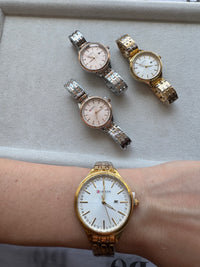 "GlamTick" women's steel watch