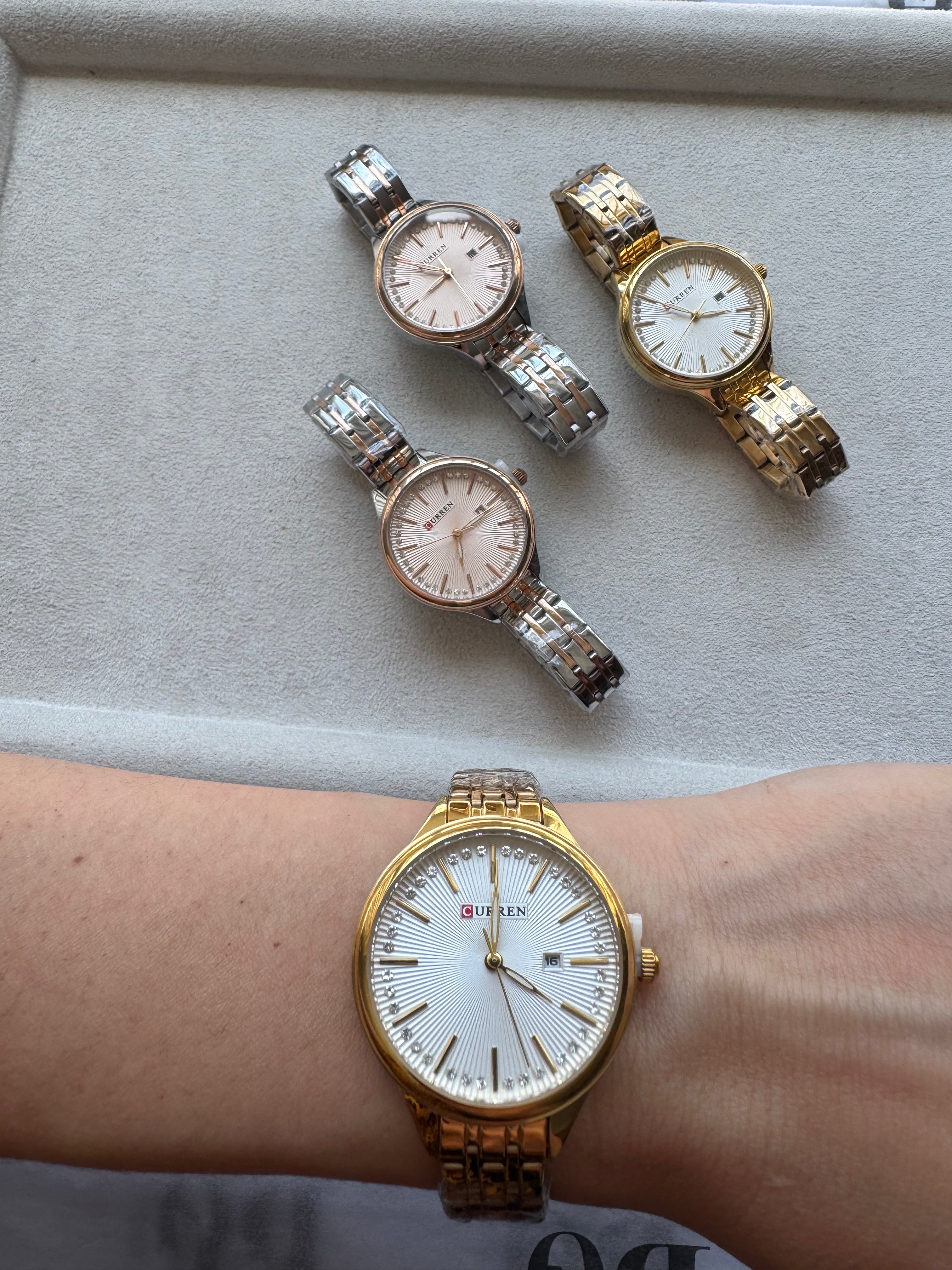 "GlamTick" women's steel watch