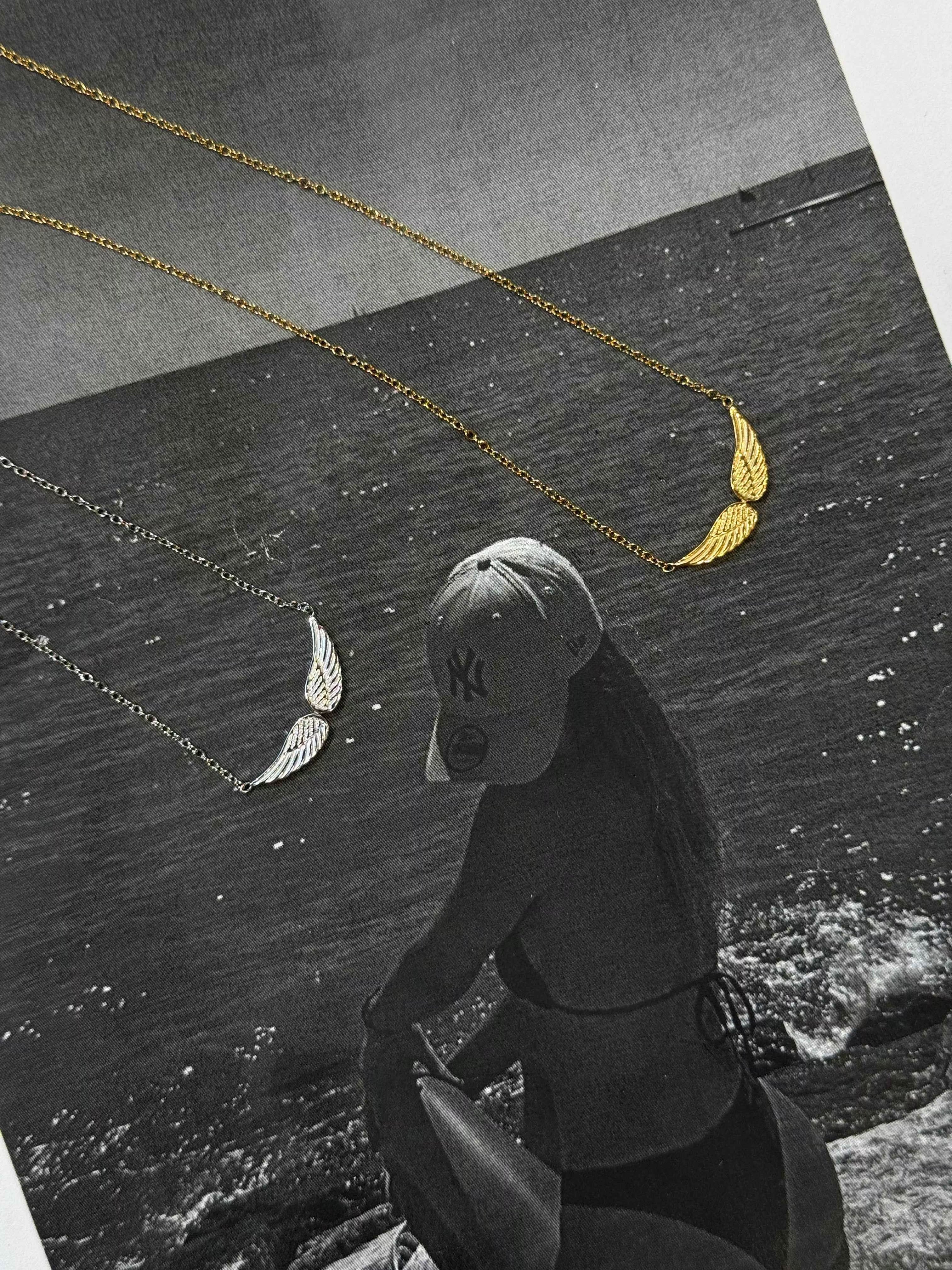 Solace Wing - κολιέ stainless steel