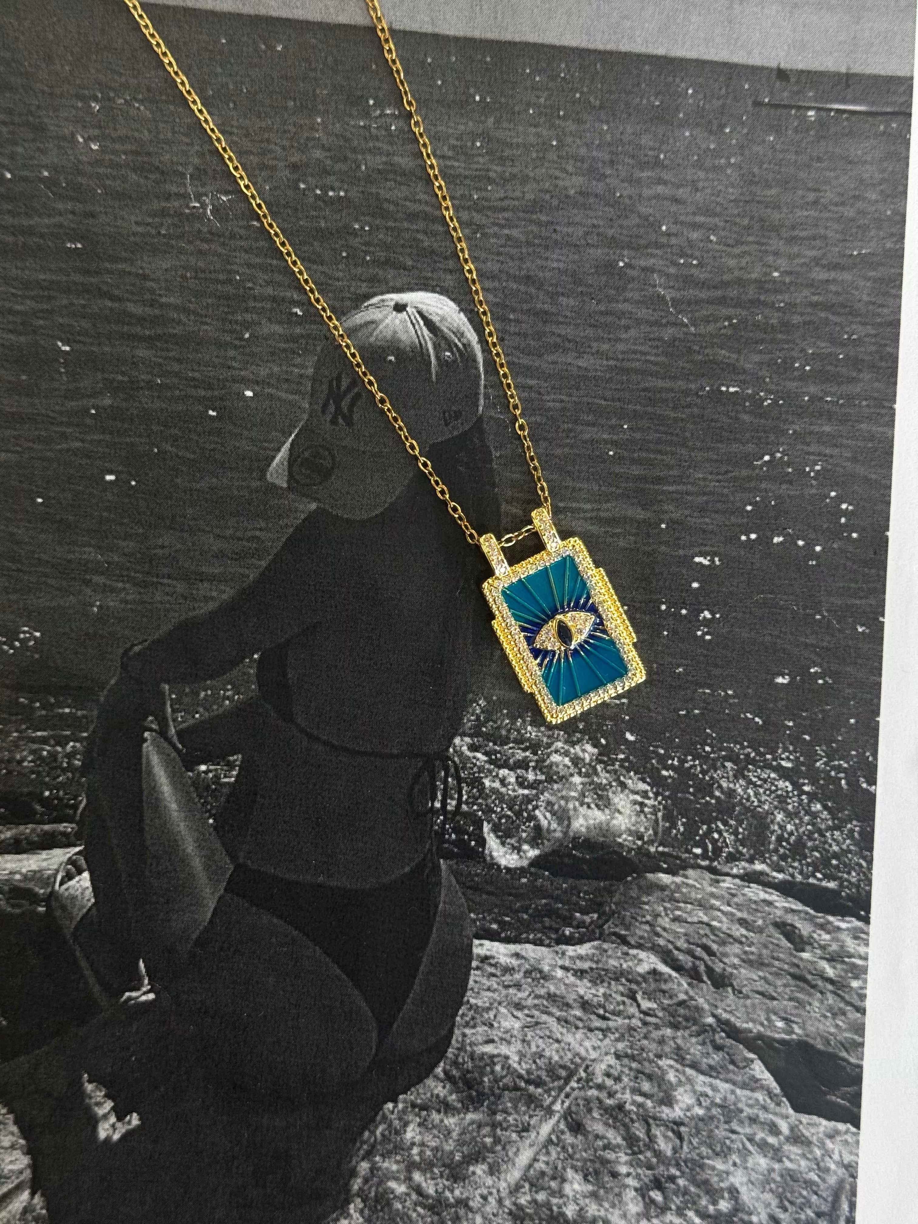 Mystic Eye Pendant - κολιέ stainless steel